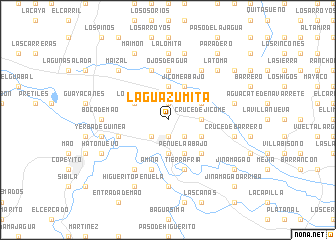 map of La Guazumita