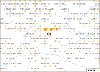 map of La Gueze