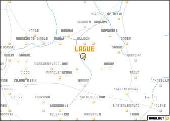 map of Lagué