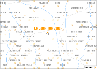 map of Laguian-Mazoux