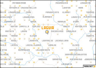 map of La Guía