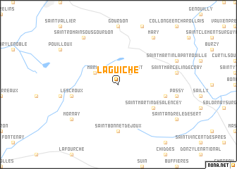 map of La Guiche