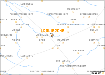 map of La Guierche