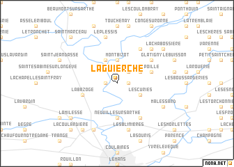 map of La Guierche