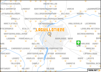 map of La Guillotière
