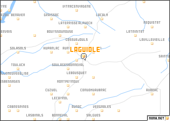 map of Laguiole