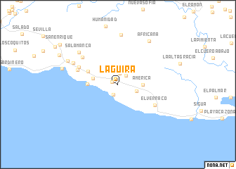 map of La Guira