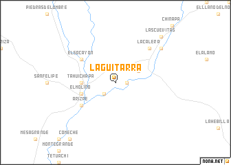 map of La Guitarra