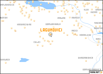 map of Lagumovići