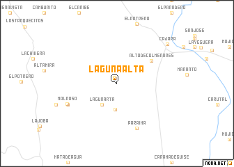 map of Laguna Alta