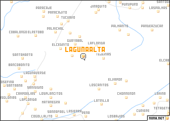 map of Laguna Alta