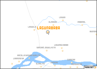 map of Laguna Baba