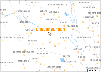 map of Laguna Blanca