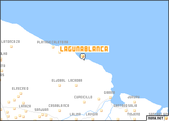 map of Laguna Blanca