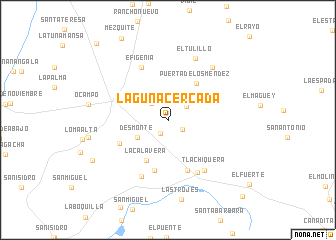 map of Laguna Cercada