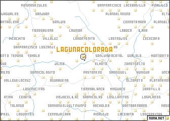 map of Laguna Colorada