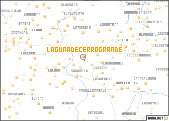 map of Laguna de Cerro Grande