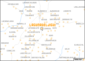 map of Laguna del Jiguí