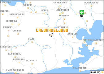 map of Laguna del Jobo
