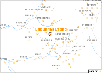 map of Laguna del Toro