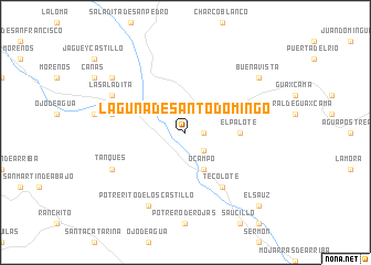 map of Laguna de Santo Domingo