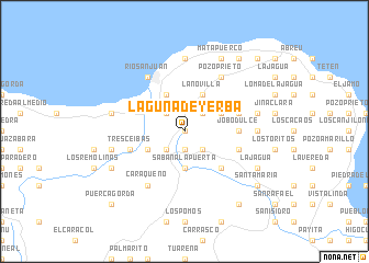 map of Laguna de Yerba