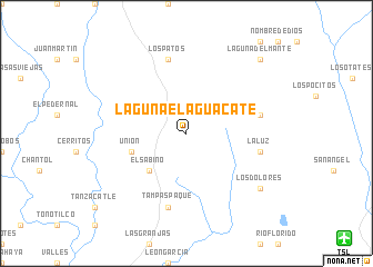 map of Laguna El Aguacate