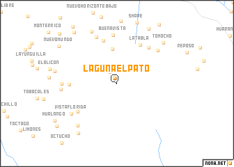 map of Laguna El Pato