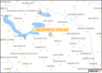 map of Laguna Escondida