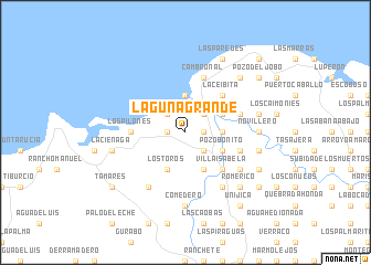 map of Laguna Grande