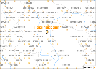 map of Laguna Grande