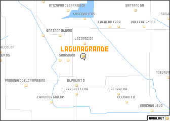 map of Laguna Grande