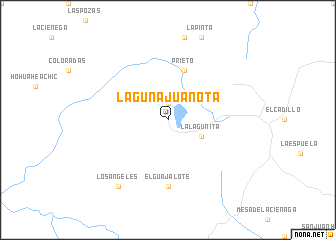 map of Laguna Juanota