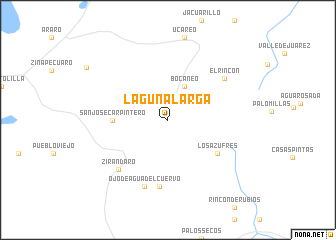 map of Laguna Larga