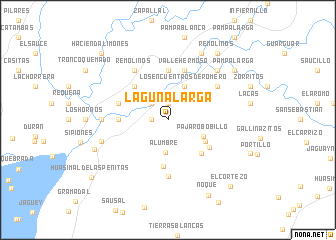 map of Laguna Larga