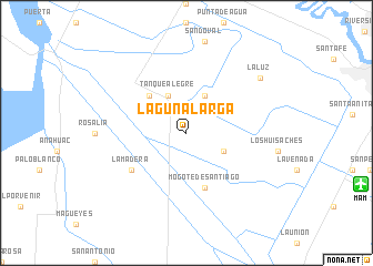 map of Laguna Larga