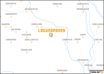 map of Lagunapampa