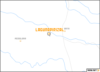 map of Laguna Pirizal