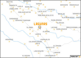 map of Lagunas