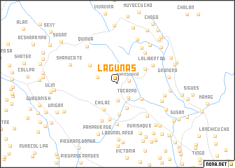 map of Lagunas