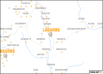 map of Lagunas