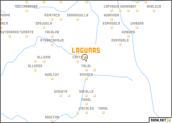 map of Lagunas