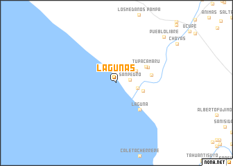 map of Lagunas