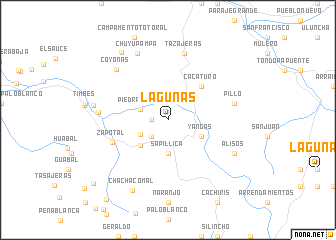 map of Lagunas