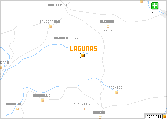 map of Lagunas