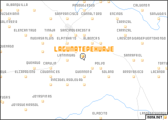 map of Laguna Tepehuaje