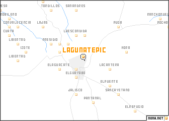 map of Laguna Tepic