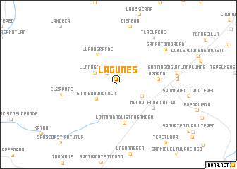 map of Lagunes