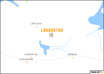 map of Lagunetas