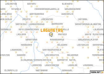 map of Lagunetas